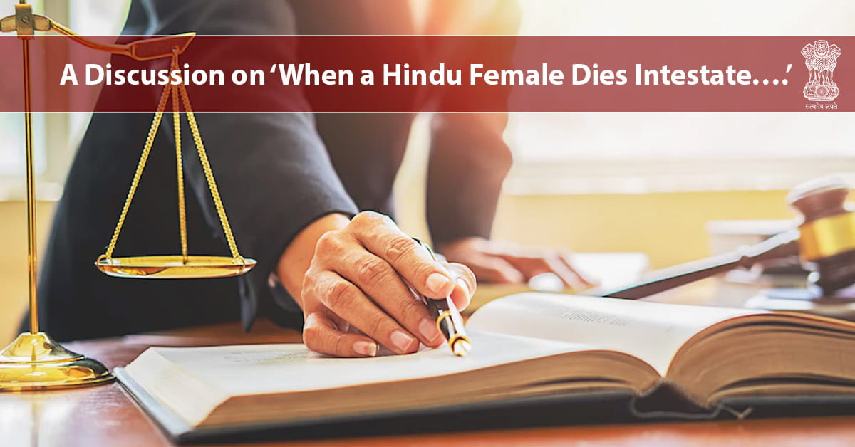 A Discussion on: ‘When a Hindu Female Dies Intestate….’