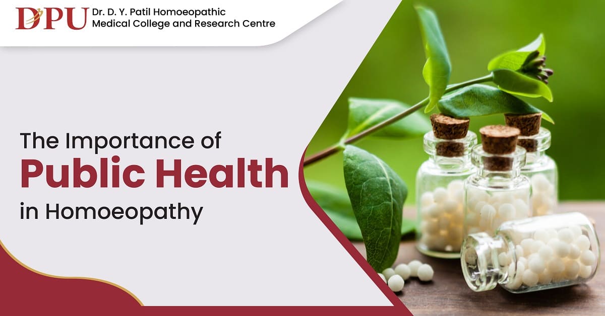 The Importance of Public Health in Homoeopathy