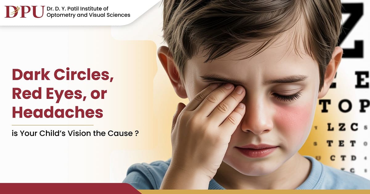Dark Circles, Red Eyes, or Headaches Is Your Child’s Vision the Cause